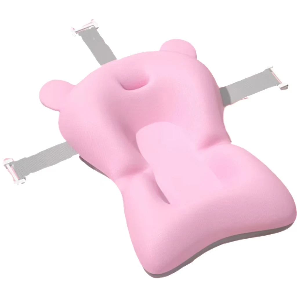 Foldable Baby Bath Seat - Adjustable Infant Safety Hammock