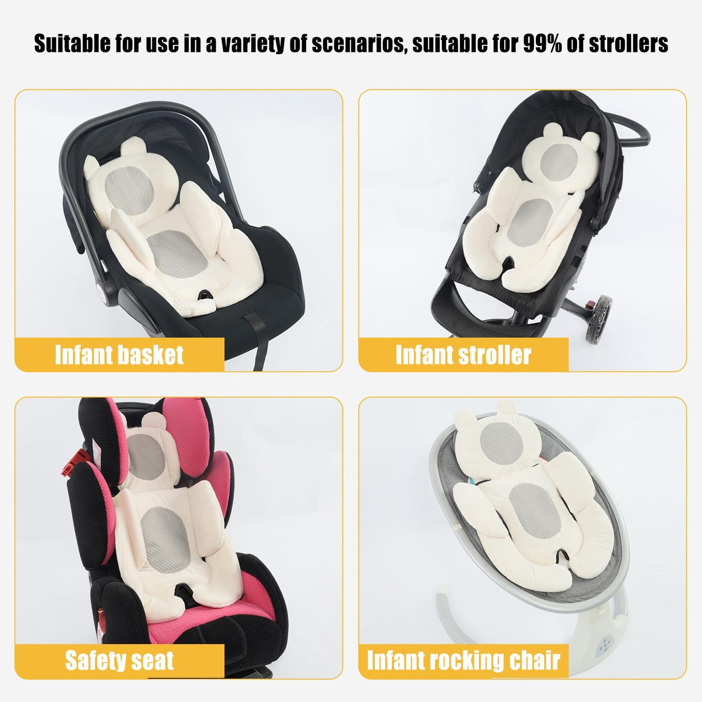 Universal Baby Stroller Cushion & Support Pillow