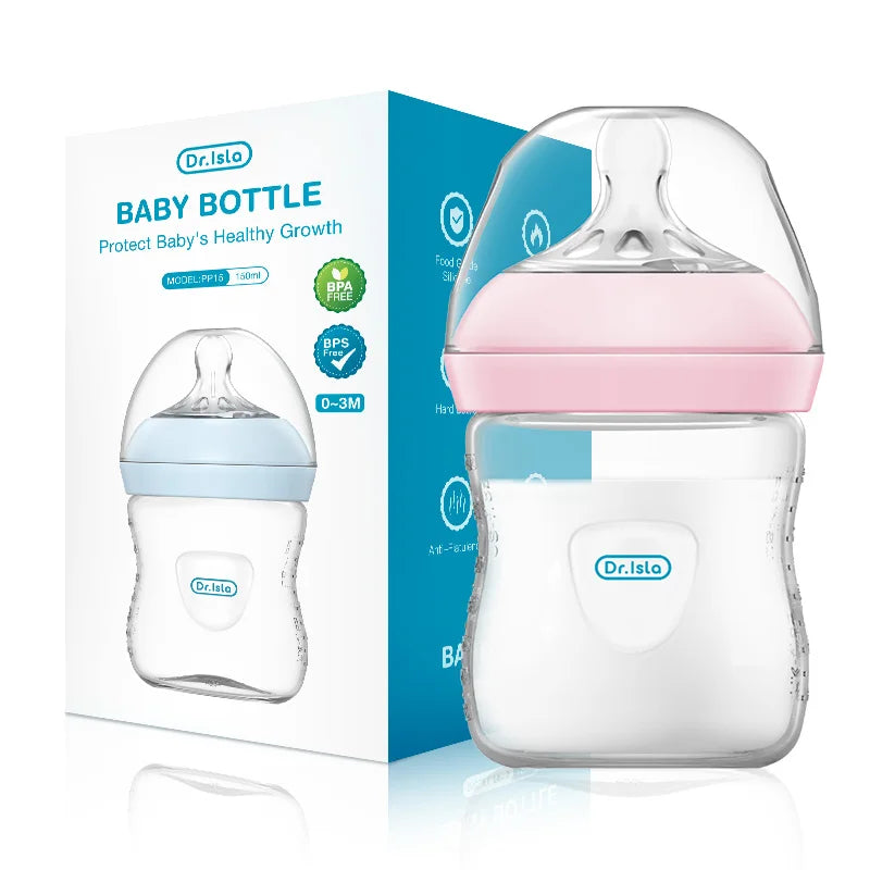 Baby PP Bottle 150ML Newborn Baby Bottle with Handle Milk BottleFeeding Baby Bottles Newborn Feeding Supplies BPA-Free