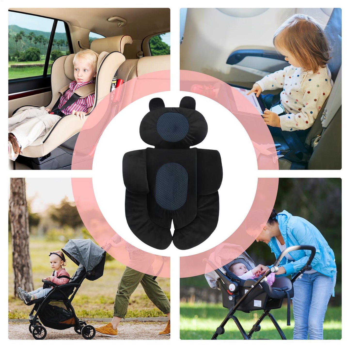 Universal Baby Stroller Cushion & Support Pillow