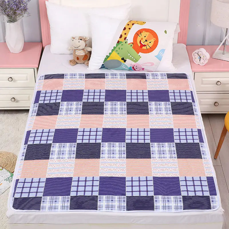 Reusable Diaper Changing Pads for Baby Infant Waterproof Crib Changing Mat Urine Sheet Cotton Diaper Cover Bed Changing Mattress