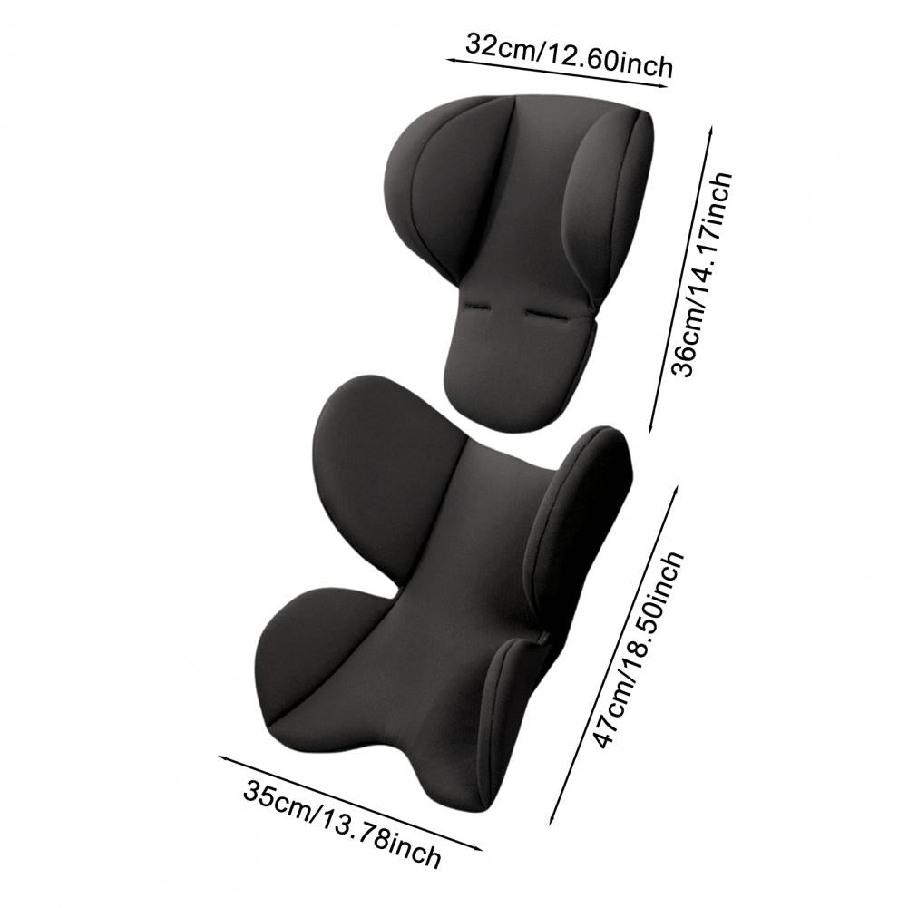 Infant Car Seat Insert: Head & Body Support Cushion