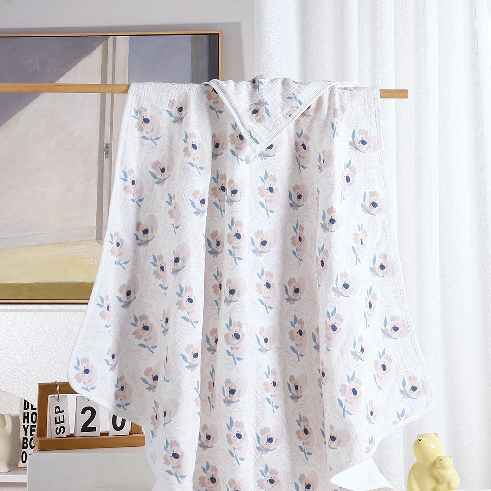 Cotton Hooded Baby Towel - Soft, Absorbent & Reusable