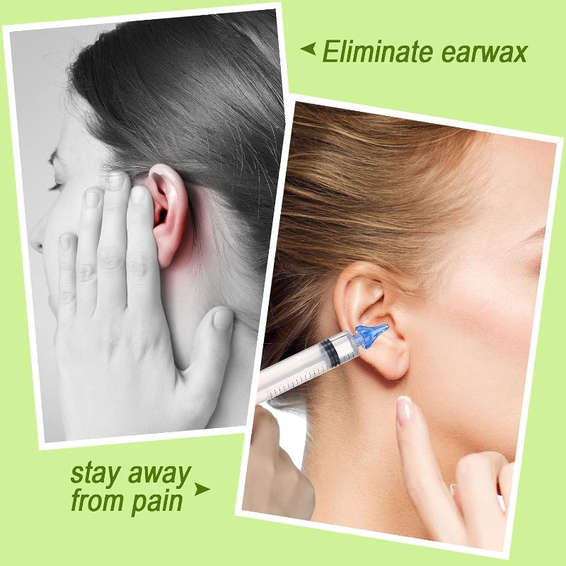 Ear Wax Cleaner Kit - Silicone Tip Syringe for All Ages