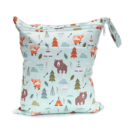 Diaper Bag: Waterproof Wet Dry Bag for Baby Diapers - Sigzagor 36x29cm