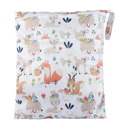 Diaper Bag: Waterproof Wet Dry Bag for Baby Diapers - Sigzagor 36x29cm