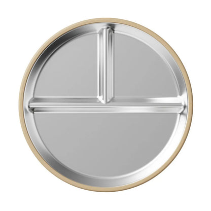 Plate: 304 Stainless Steel Kids Plates - Suction for Highchair Meals