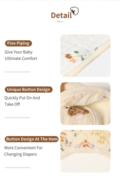 Baby Romper: Newborn Cotton Bodysuit - Spring Pajama Romper 0-9 Months