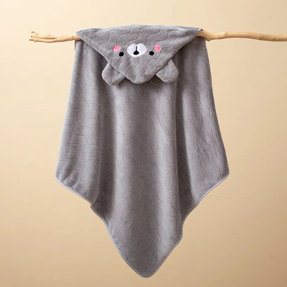 Bath Towel Cartoon Hooded Blanket for Boys & Girls