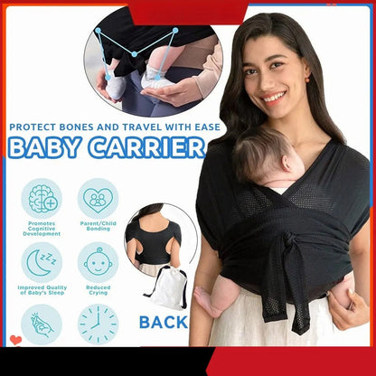 Adjustable Baby Carrier Sling Wrap 0-24M Infant Hipseat
