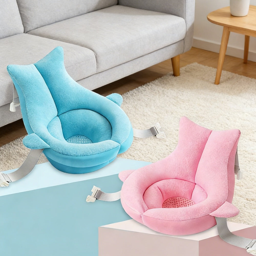 Non-Slip Baby Seat Cushion Bath Mat - Soft Mesh, Safe & Breathable