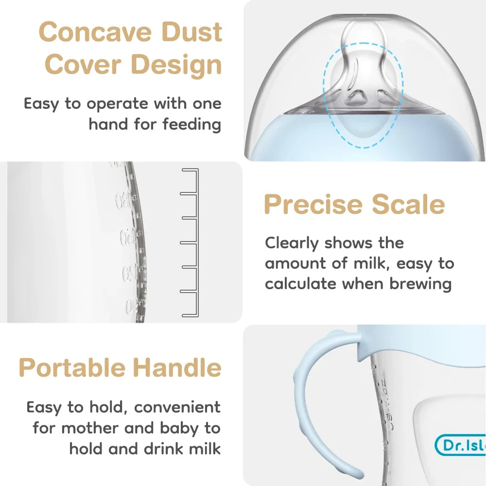 Baby PP Bottle 150ML Newborn Baby Bottle with Handle Milk BottleFeeding Baby Bottles Newborn Feeding Supplies BPA-Free
