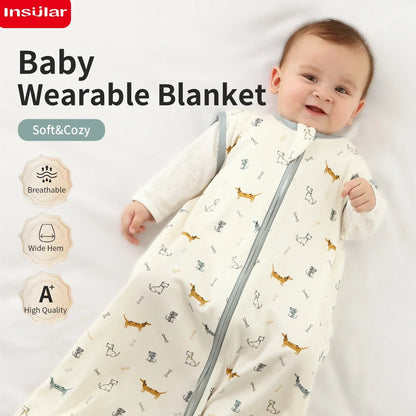 Newborn Sleep Sack: Baby Sleeping Bag 100% Cotton Summer Sleep sack 3-18M