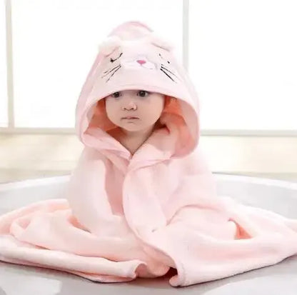 Bath Towel Cartoon Hooded Blanket for Boys & Girls