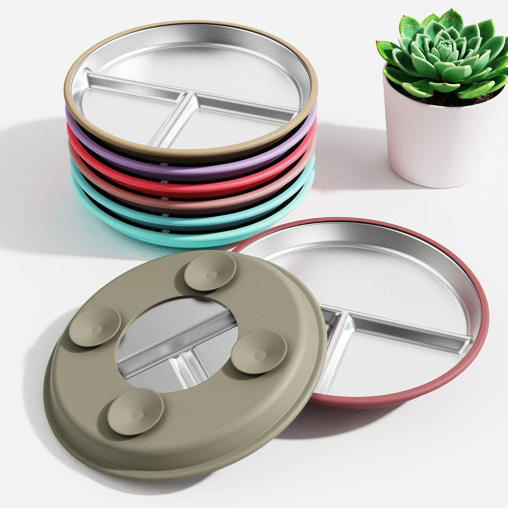 Plate: 304 Stainless Steel Kids Plates - Suction for Highchair Meals