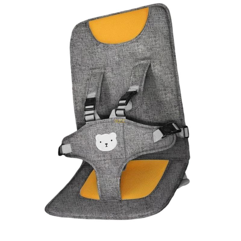 Infant Car Seat: Secure Child Travel Seat with Safety Straps & Linen Comfort