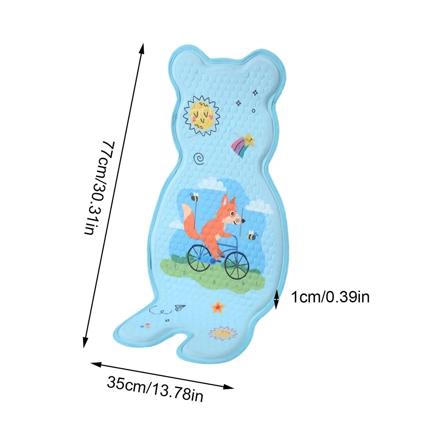 Baby Stroller Cooling Mat Honeycomb Gel Breathable Kids Car Seat Liner Universal Cooling Pad for Bassinet Swing Outdoor Camping