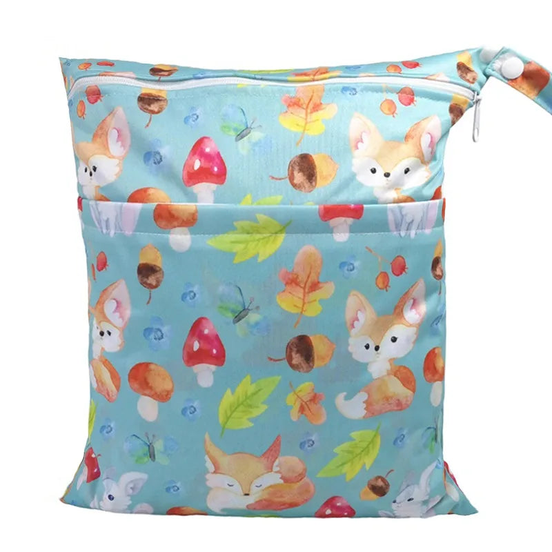 Diaper Bag: Waterproof Wet Dry Bag for Baby Diapers - Sigzagor 36x29cm