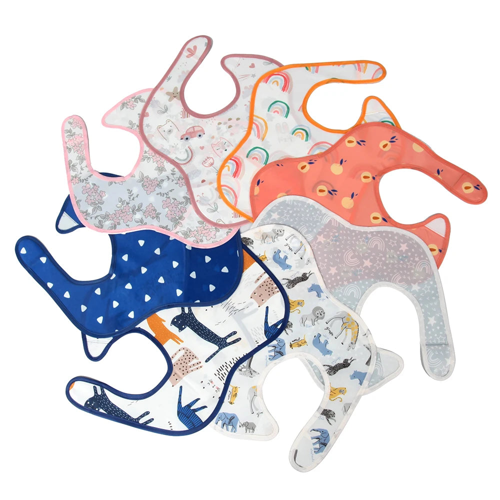 Print Baby Bibs Cute Waterproof Feeding Infant Boys Girls Burp Cloth Bandana Bibs Infant Feeding Supplies