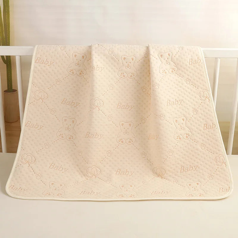 Reusable Diaper Changing Pads for Baby Infant Waterproof Crib Changing Mat Urine Sheet Cotton Diaper Cover Bed Changing Mattress