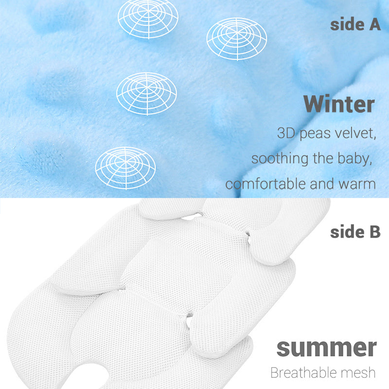 Baby Stroller Seat Cushion - 4 Seasons Breathable Mesh Pad