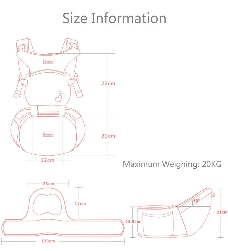 Baby Carrier Waist Stool for Newborns & Toddlers