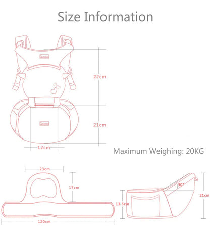 Baby Carrier Waist Stool for Newborns & Toddlers