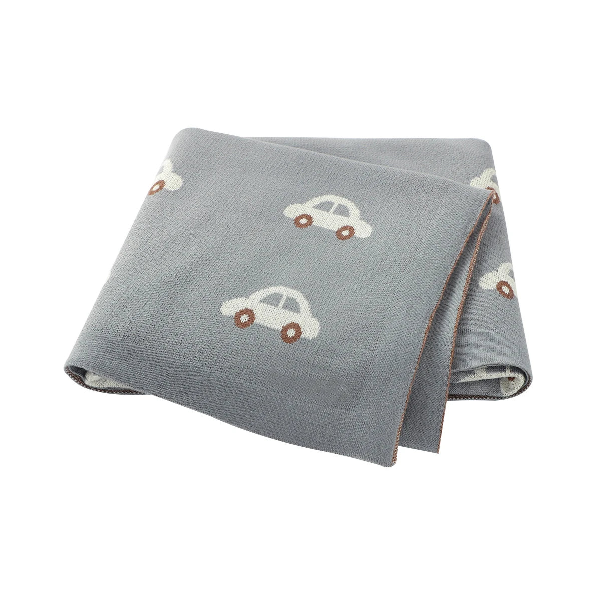 Baby Blankets Newborn Cartoon Swaddle Wrap Monthly Blankets 100%Cotton Knitted Toddler Infant Outdoor Playing Clip Mats 100*80cm