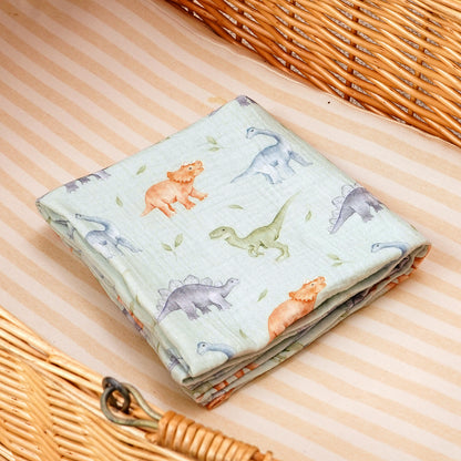 Swaddle Blanket: Cotton Baby Muslin Blanket - Soft 80x80cm Bath Towel