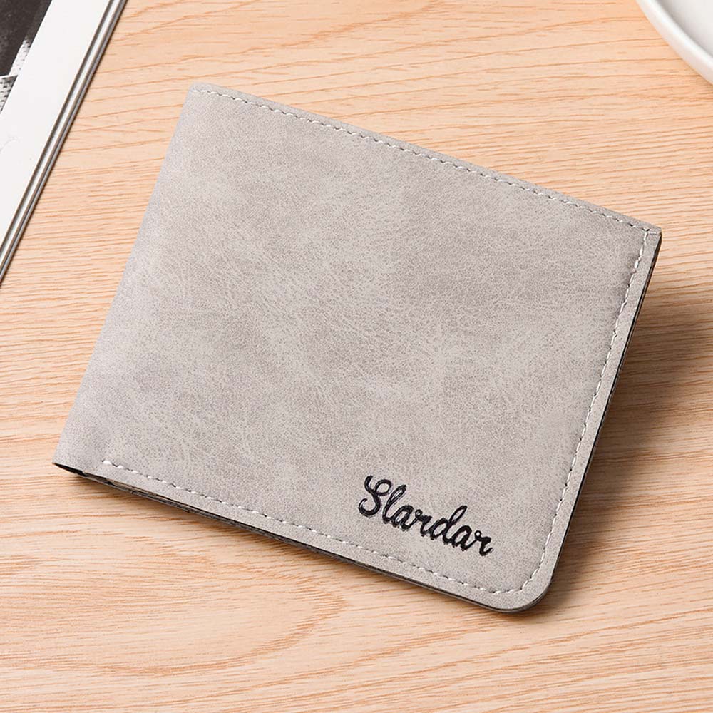 PU Leather Men's Wallet: Cash Clip & Card Holder