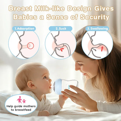 Baby PP Bottle 150ML Newborn Baby Bottle with Handle Milk BottleFeeding Baby Bottles Newborn Feeding Supplies BPA-Free