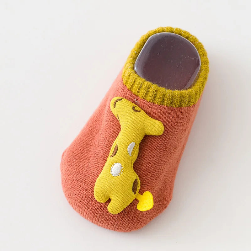 Autumn Winter Anti Slip Short Socks Newborn Infant Boy Girl Cotton Animal Thick Warm Baby Floor Sock Shoes Toddler Accessories