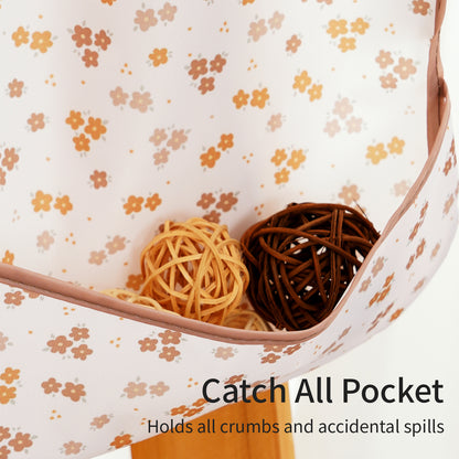 Waterproof Baby Bibs 3-Pack: Mess-Proof & Reversible Pocket