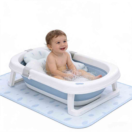 Baby Mat for Bath: Nonslip Pad Newborn Safety Support Pillow