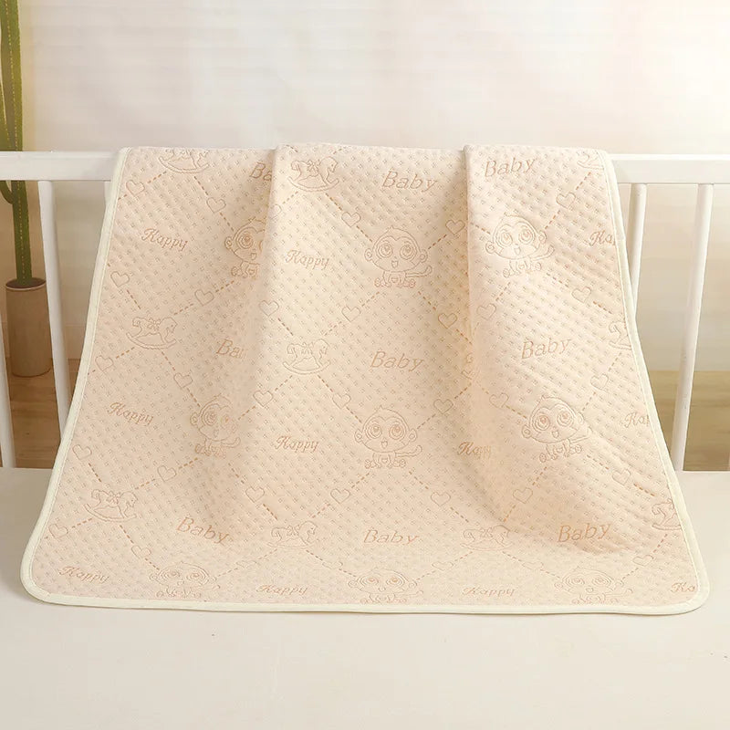 Reusable Diaper Changing Pads for Baby Infant Waterproof Crib Changing Mat Urine Sheet Cotton Diaper Cover Bed Changing Mattress