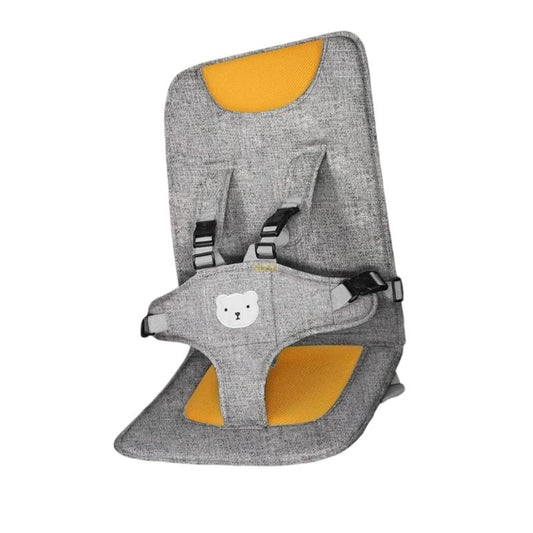 Infant Car Seat: Secure Child Travel Seat with Safety Straps & Linen Comfort
