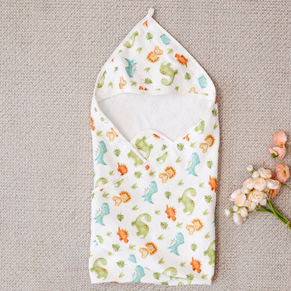 Cotton Hooded Baby Towel - Soft, Absorbent & Reusable