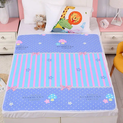 Reusable Diaper Changing Pads for Baby Infant Waterproof Crib Changing Mat Urine Sheet Cotton Diaper Cover Bed Changing Mattress