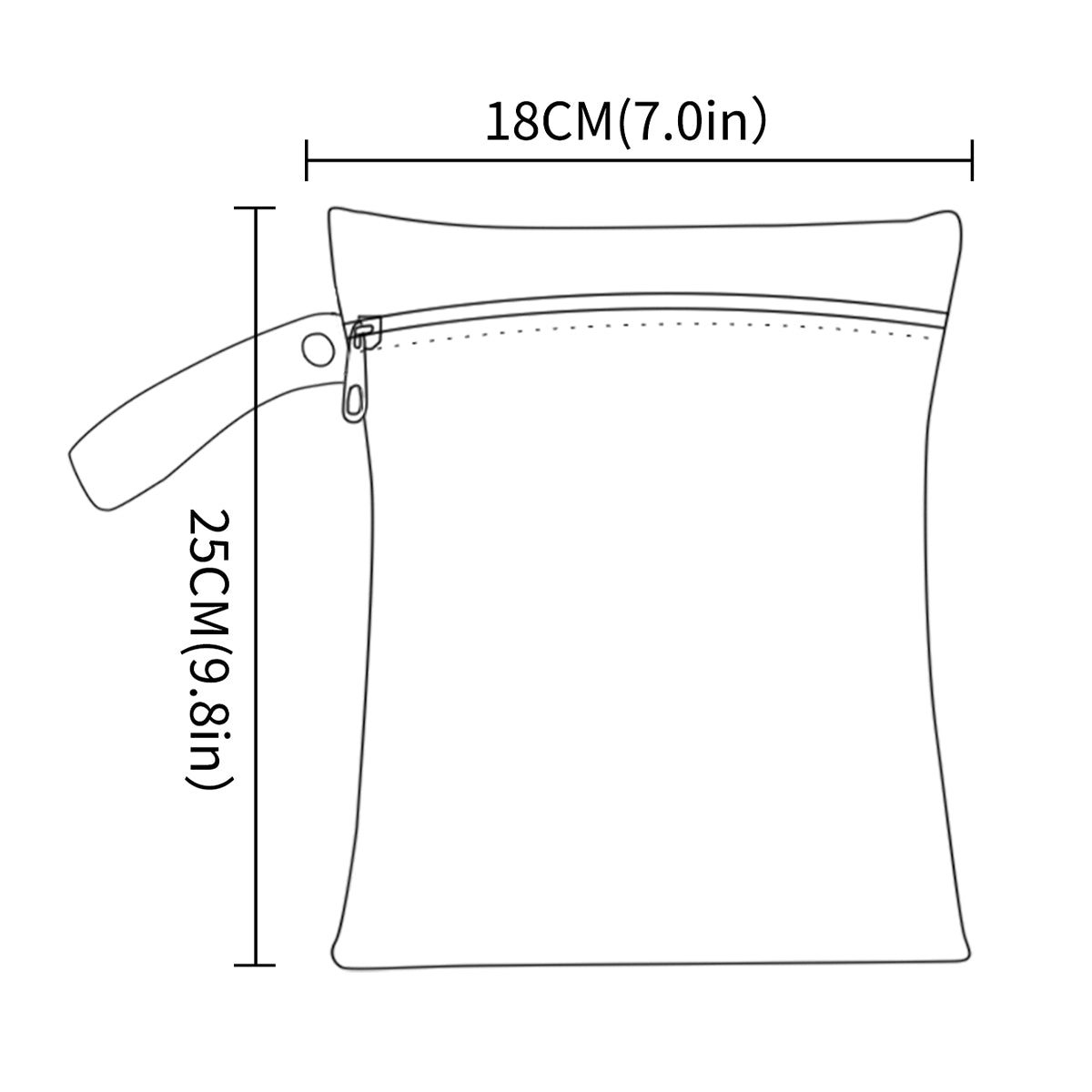 Portable Diaper Bag: Compact 18x25cm Storage Solution