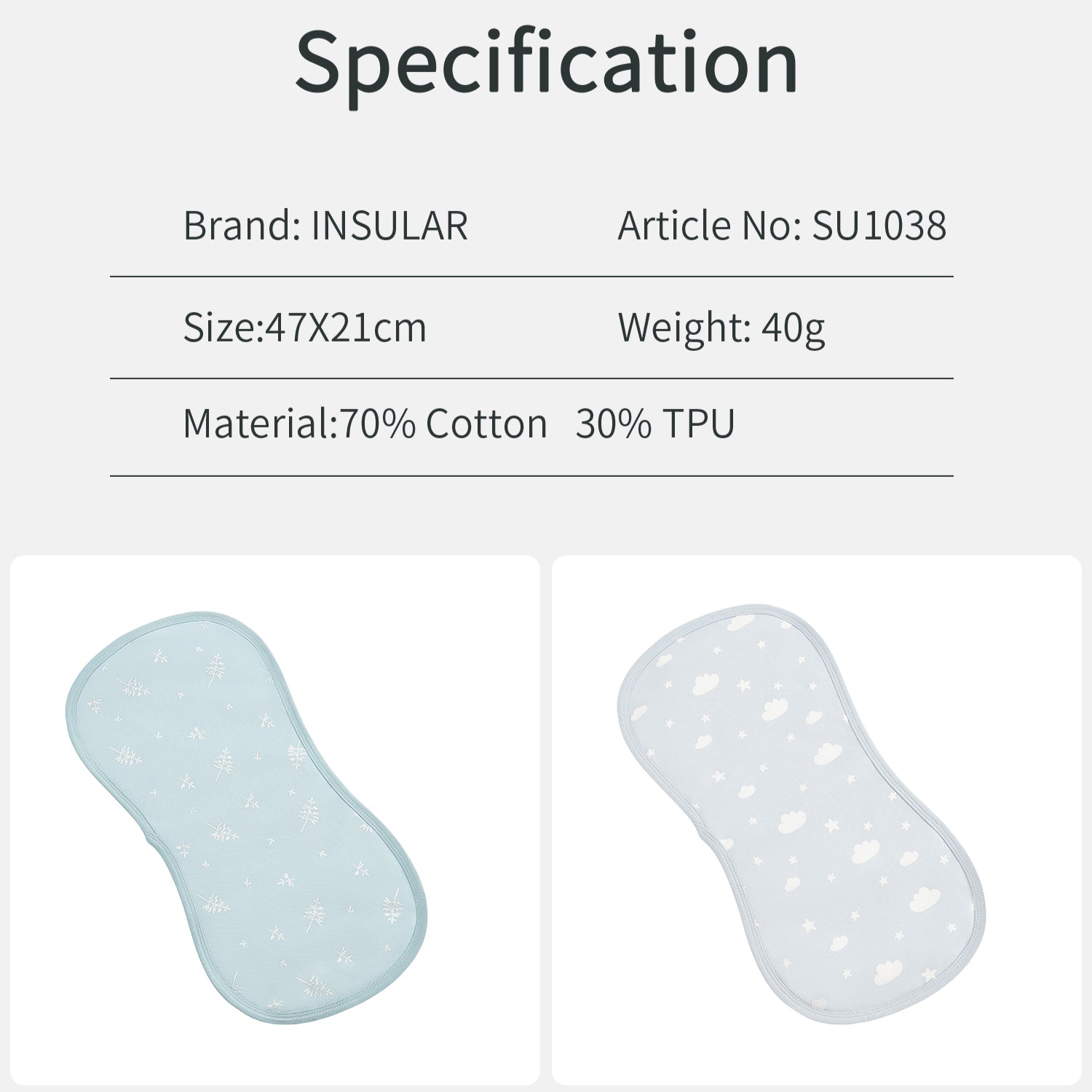 Baby Burp Cloths 100% Cotton Anti-Vomit Bibs