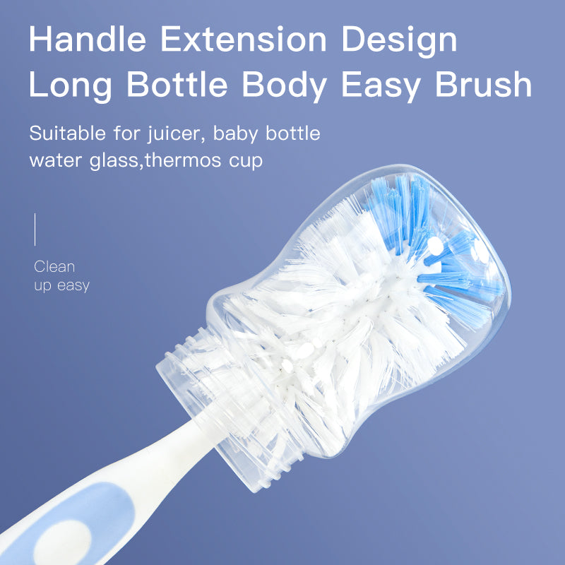 Nylon Baby Bottle & Cup Cleaning Brush Set with Suction Stand