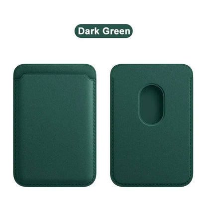 Magnetic Leather Card Holder: Magsafe Phone Wallet Case