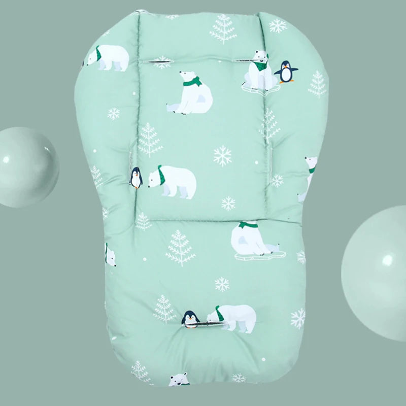 Baby Highchair Seat Cushion Pad - Soft Cotton Booster Mat