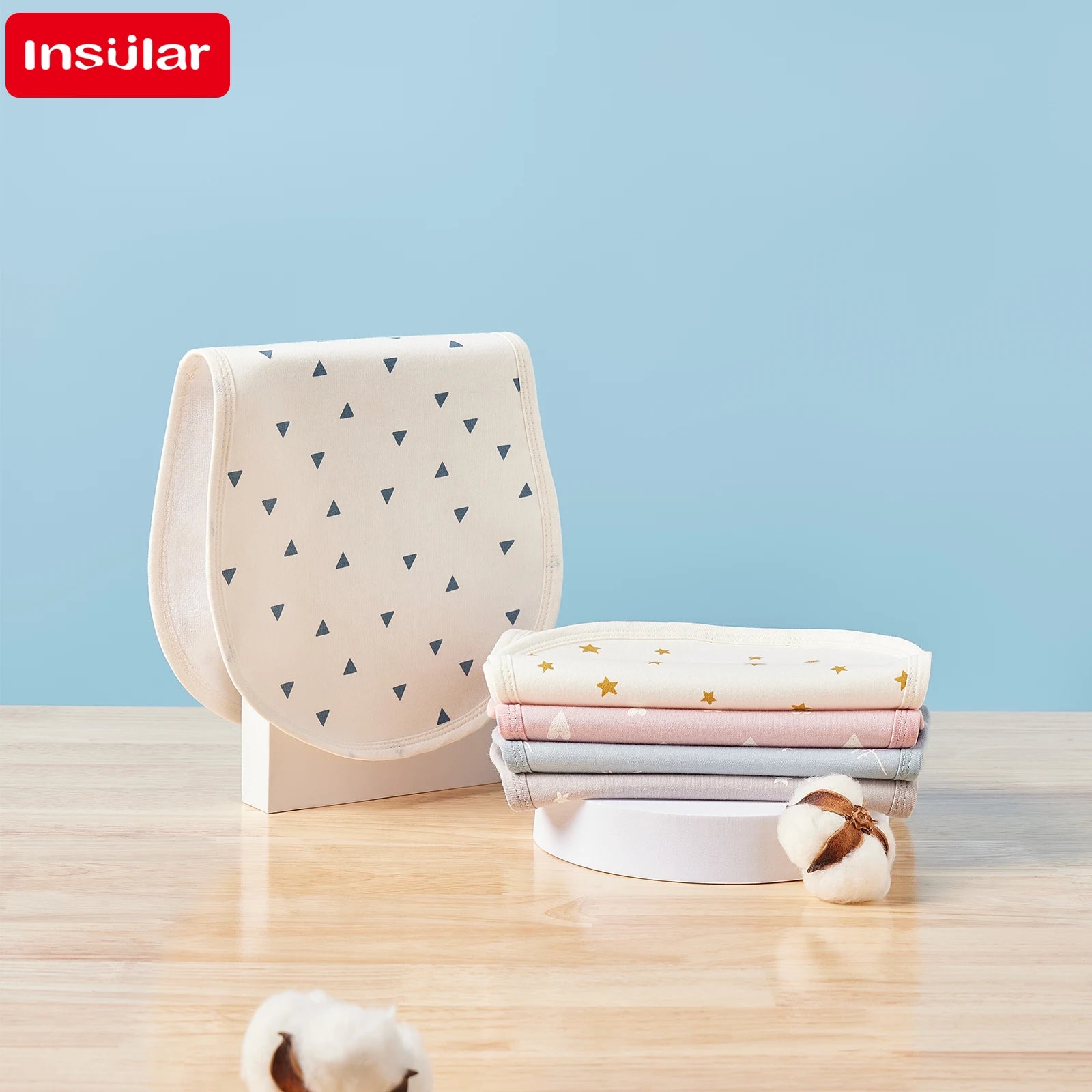 Baby Burp Cloths 100% Cotton Anti-Vomit Bibs