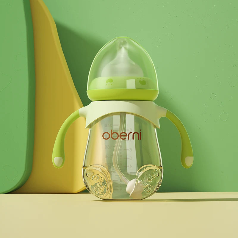 PPSU Baby Milk Bottles Set - Anti-Bloating, Drop-Resistant, 0-6M