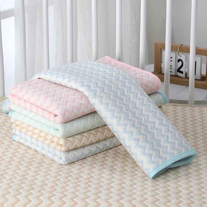 Reusable Diaper Changing Pads for Baby Infant Waterproof Crib Changing Mat Urine Sheet Cotton Diaper Cover Bed Changing Mattress