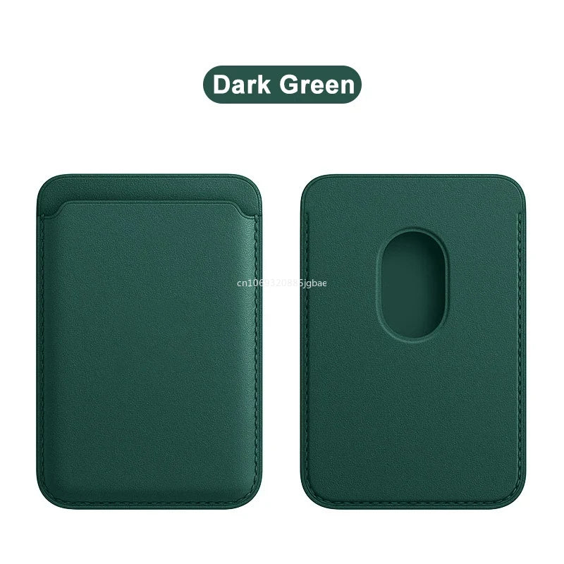 Magnetic Leather Card Holder: Magsafe Phone Wallet Case