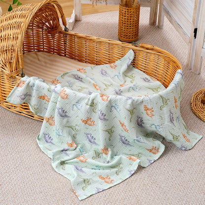 Swaddle Blanket: Cotton Baby Muslin Blanket - Soft 80x80cm Bath Towel