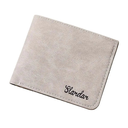 PU Leather Men's Wallet: Cash Clip & Card Holder