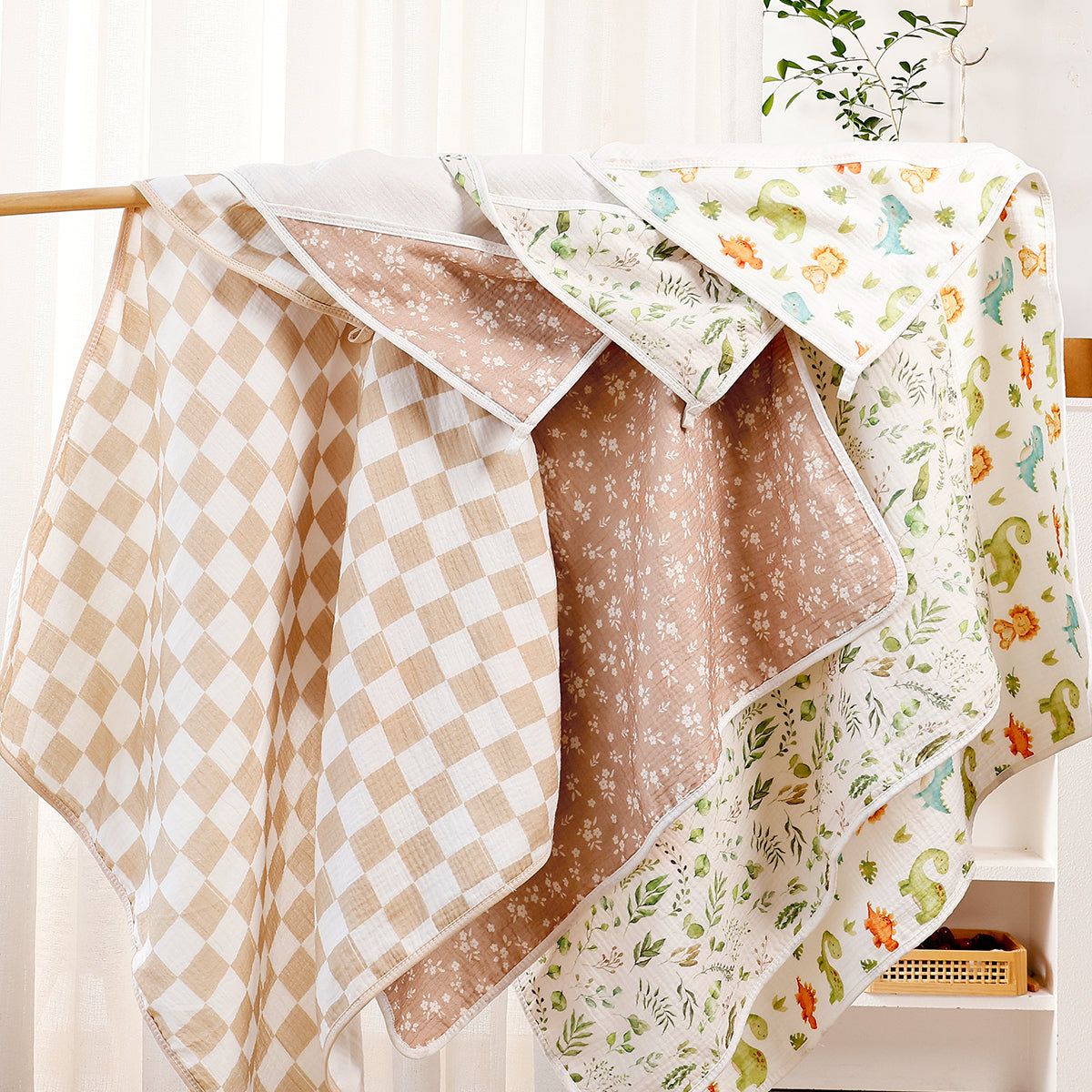 Cotton Hooded Baby Towel - Soft, Absorbent & Reusable